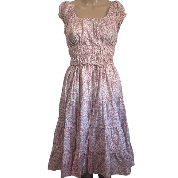 New Aryeh Size Small- Mini Sundress Pink with Flutter Sleeves - Picture 2 of 7